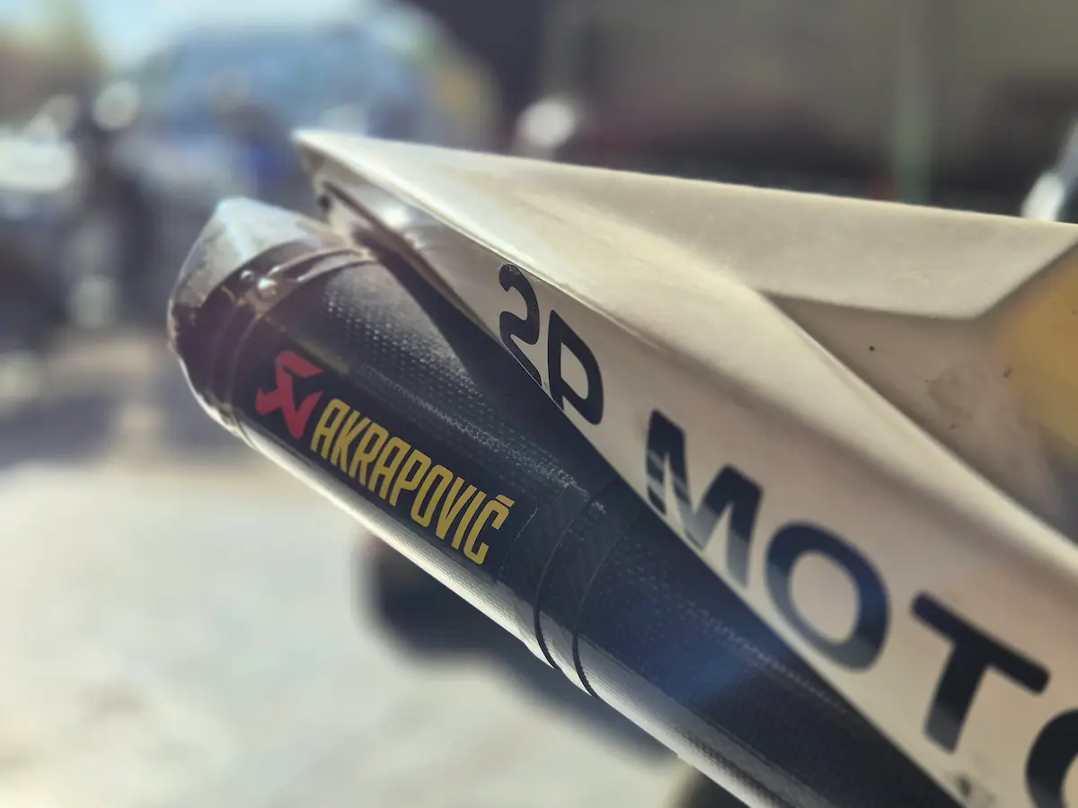 Moto sur banc de puissance